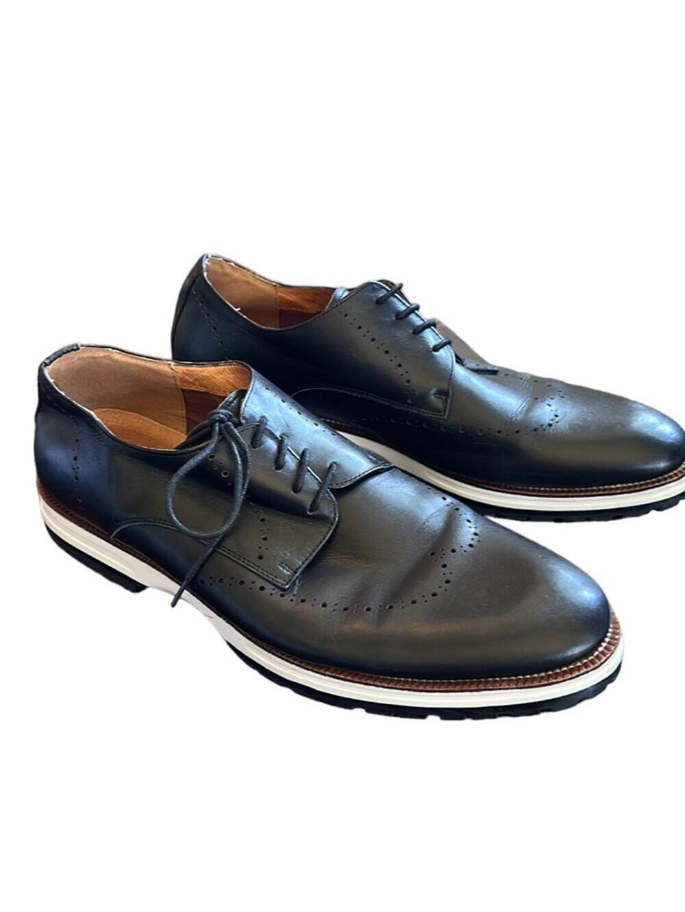 Ike Behar | Men’s Black Oxford Shoes | Size 12 | 0687 - Picture 1 of 9